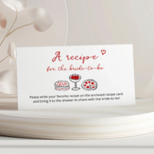 That’s Amore Whimsical Italian Red Share a Recipe Enclosure Card