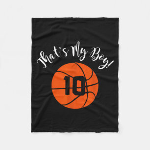 That s boy 10 basketball player mom or dad gift t fleece blanket