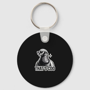 That’s Coo - Funny Pigeon With Shades Key Ring