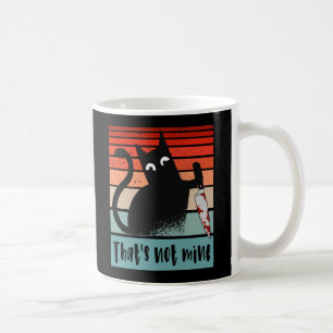 That’s not mine, Innocent Cat with knife Postcard Coffee Mug