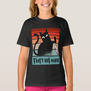 That’s not mine, Innocent Cat with knife Postcard T-Shirt