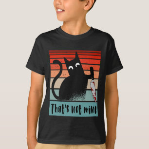That’s not mine, Innocent Cat with knife Postcard T-Shirt