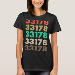 That Says 33178 Retro Zip code Zipcode  33178 T-Shirt