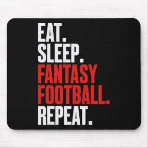 That Says eat Sleep Fantasy Football Repeat' Mouse Mat