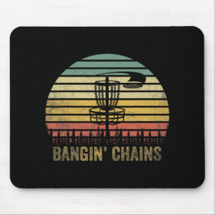 That Says Ngin' Chains - Disc Golf Retro Sunset Mouse Mat