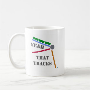 That Tracks Cool Train Boardgame Themed Coffee Mug