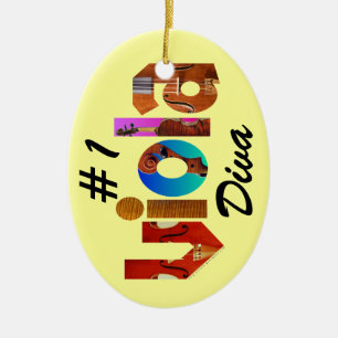 That Viola Person Ceramic Tree Decoration