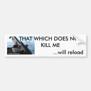 THAT WHICH DOES NOT KILL ME... BUMPER STICKER