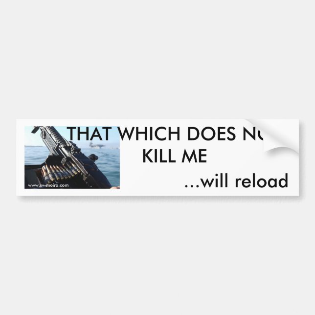 THAT WHICH DOES NOT KILL ME... BUMPER STICKER (Front)