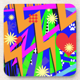 That Wild Nineties Pattern Coaster