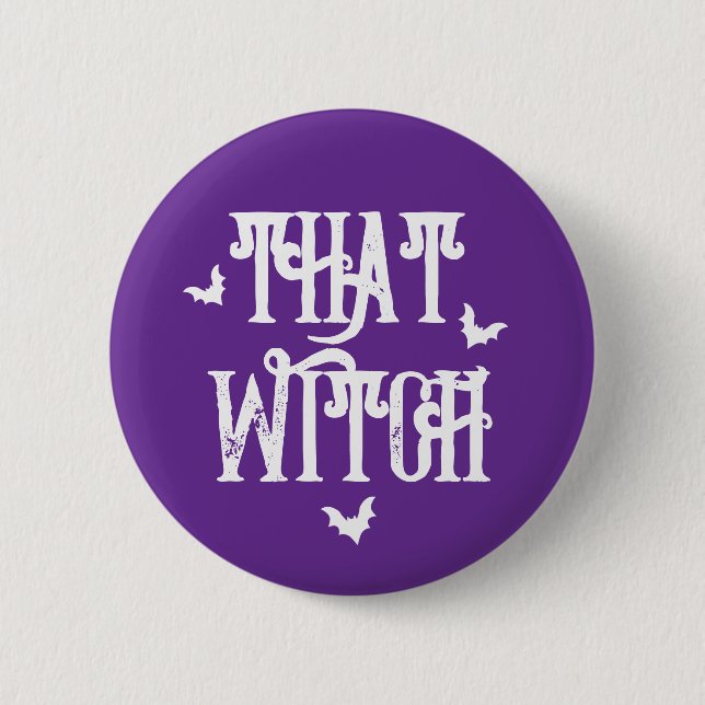 That Witch Energy, Halloween button (Front)