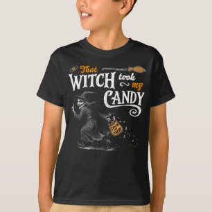 That Witch Took My Candy Boy's Dark T-Shirt