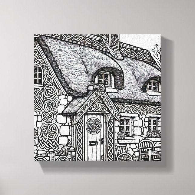 Thatch Cottage #20 Canvas Print (Front)