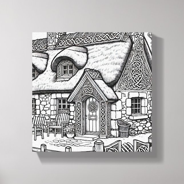 Thatch Cottage #8 Canvas Print (Front)