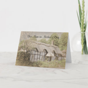 Thatched Cottage Mother's Day Card for Mum
