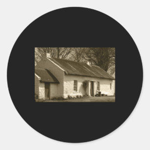 Thatched Cottage Omagh Tint Classic Round Sticker