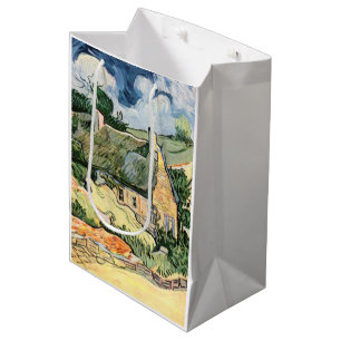 Thatched Cottages at Cordevill Vincent  van Gogh   Medium Gift Bag