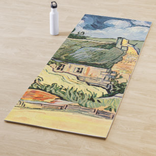 Thatched Cottages at Cordevill Vincent van Gogh Yoga Mat