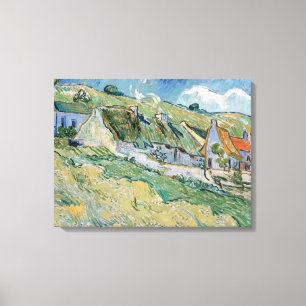 Thatched Cottages by Vincent van Gogh Canvas Print