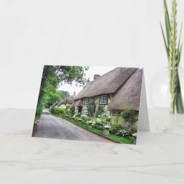 Thatched cottages card (Front)