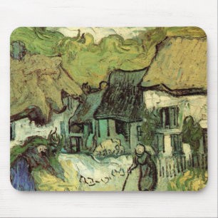 Thatched Cottages in Jorgus by Vincent van Gogh Mouse Mat