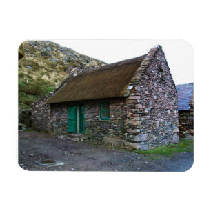 Thatched Irish Stone Cottage Flexi Magnet