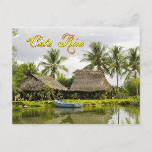 Thatched Roofs, Zancudo, Costa Rica Postcard