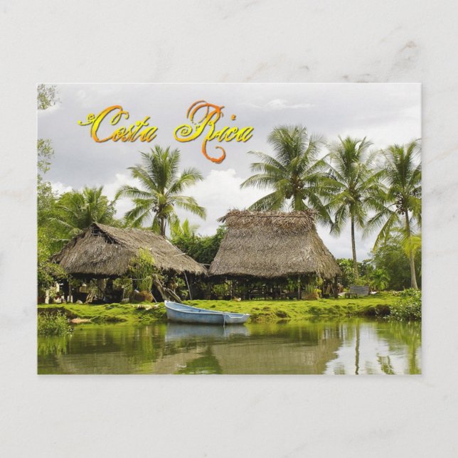 Thatched Roofs, Zancudo, Costa Rica Postcard (Front)
