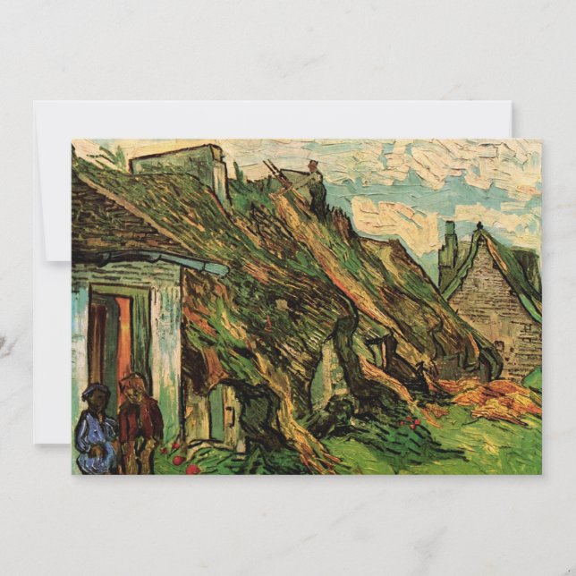 Thatched Sandstone Cottages by Vincent van Gogh (Front)