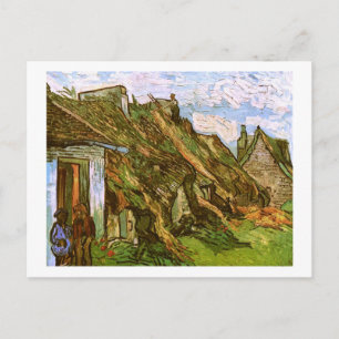 Thatched Sandstone Cottages, Van Gogh Fine Art Postcard