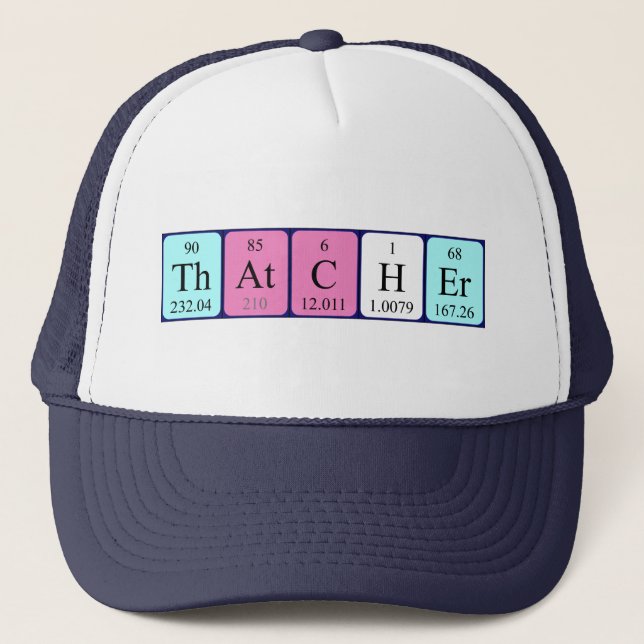 Thatcher periodic table name hat (Front)
