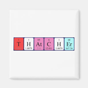 Thatcher periodic table name magnet