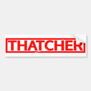 Thatcher Stamp Bumper Sticker