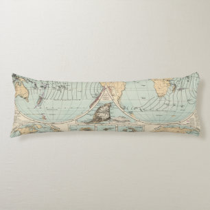 Thatigkeit des Erdinnern Atlas Map Body Cushion