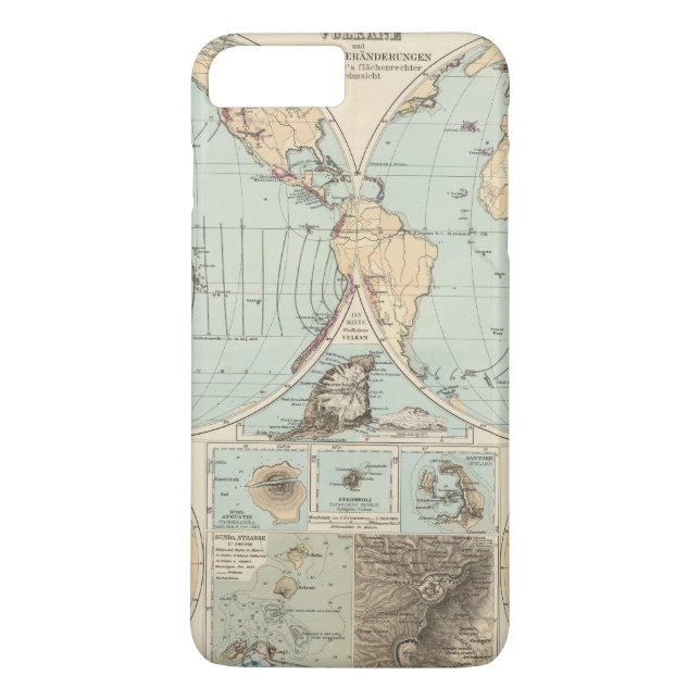 Thatigkeit des Erdinnern Atlas Map Case-Mate iPhone Case (Back)