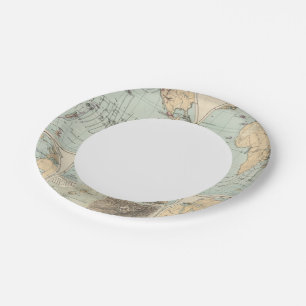 Thatigkeit des Erdinnern Atlas Map Paper Plate