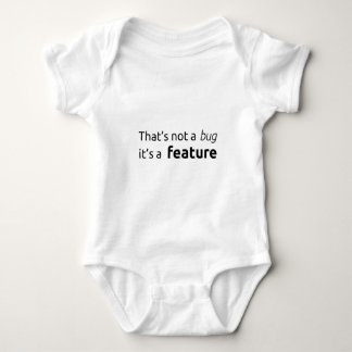 That's a feature baby bodysuit