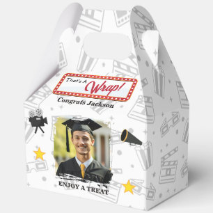 That's A Wrap Movie Graduation 5"w x 3"l x 6.5"h Favour Box
