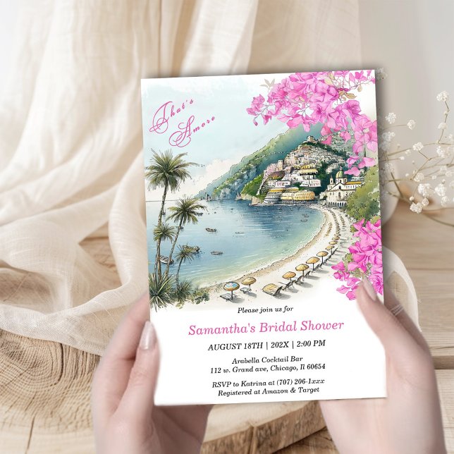 That's Amore Amalfi Bridal Shower Invitation (Creator Uploaded)