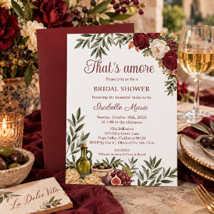 That's Amore Autumn Bridal Shower Invitation
