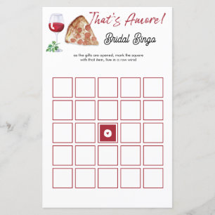 That's Amore Bingo Bridal Shower Game