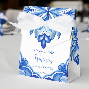 That's amore Blue tile lemon Italian bridal shower Favour Box