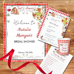 That's Amore Bridal Shower 1  Invitation