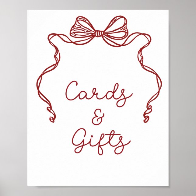 That's Amore Bridal Shower Cards & Gifts Poster (Front)