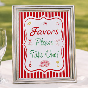 That's Amore Bridal Shower Favours Poster