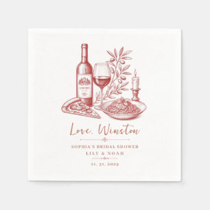 That's Amore Bridal Shower Italian Party Italian Napkin