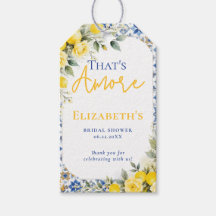 That's Amore Bridal Shower Lemon and Blue Floral