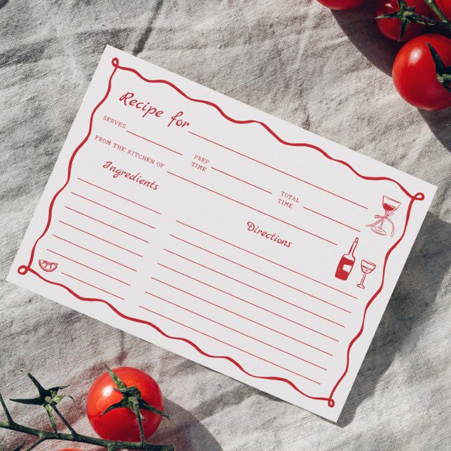 That's Amore Bridal Shower Recipe Card (Creator Uploaded)