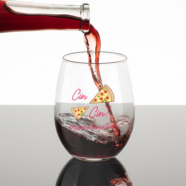 That's Amore Bridal Shower Stemless Wine Glass (Creator Uploaded)