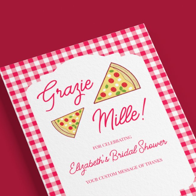 That's Amore Bridal Shower Thank You Card (Creator Uploaded)